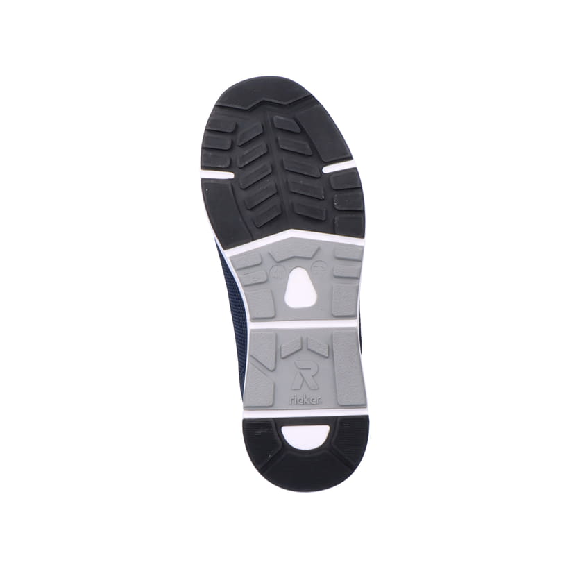 Blaue Rieker Herren Sneaker Low 07000-14 mit flexibler und super leichter Sohle. Schuh Laufsohle.