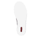 Silberne Rieker Damen Sneaker Low N49W1-91 mit einer Schnürung. Schuh Laufsohle.