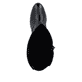 Schwarze Rieker Damen Hochschaftstiefel 73955-00 aus Glattleder. Schuh von oben.
