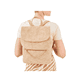 Rieker Damen Rucksack H1603-62 in Beige aus Kunstleder mit Reißverschluss. Rucksack getragen.