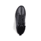 Schwarze Rieker Herren Schnürstiefel U1674-00 aus Glattleder. Schuh von oben.