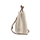 Sac à main Rieker H1074-90 beige avec fermeture éclair et sangle d’épaule amovible et ajustable. Ouvert.
