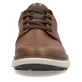 Kastanienbraune Rieker Herren Schnürschuhe B3301-22 mit einer leichten Profilsohle. Schuh Innenseite