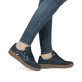 Weiße Rieker Damen Sneaker Low M5509-80 mit strapazierfähiger Sohle. Schuh Außenseite gespiegelt.