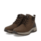Braune Rieker Herren Schnürstiefel 11004-22 aus Glattleder. Schuhpaar seitlich schräg.