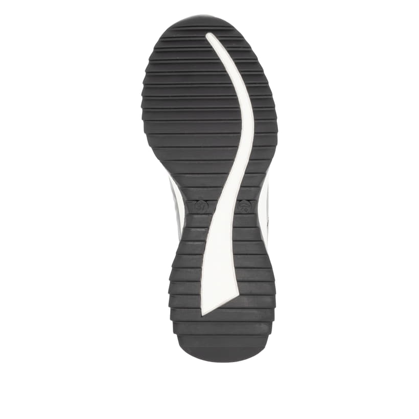 Rosane Rieker Damen Sneaker Low W1304-31 mit strapazierfähiger Sohle. Schuh Außenseite gespiegelt.