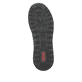 Petrolfarbene Rieker Damen Slipper N1455-14 mit easy Hineinschlüpf-Möglichkeit. Schuh Laufsohle.
