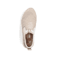 Beige Rieker Damen Slipper M6053-62 mit einer ultra leichten und flexiblen Sohle. Schuh von oben.