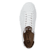 Weiße Rieker Herren Sneaker Low U0704-81 mit TR-Sohle mit leichtem EVA-Inlet. Schuh von oben.