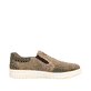 Beige Rieker Herren Slipper B7853-64 mit Elastikeinsatz sowie Komfortweite G 1/2. Schuh Innenseite.