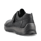 
Tiefschwarze Rieker Herren Slipper 05358-01 mit einer schockabsorbierenden Sohle. Schuh von hinten