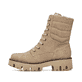 Braunbeige Rieker Damen Stiefeletten Y2594-20 mit Reißverschluss sowie Blockabsatz. Schuh Innenseite