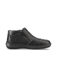 Graphitschwarze Rieker Herren Slipper 03072-00 mit einer schockabsorbierenden Sohle. Schuh Innenseite