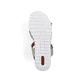 Beige Rieker Keilsandaletten V1361-60 mit einem Klettverschluss. Schuh Laufsohle.