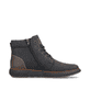 Marineblaue Rieker Herren Schnürstiefel B3343-15 mit Schnürung und Reißverschluss. Schuh Innenseite
