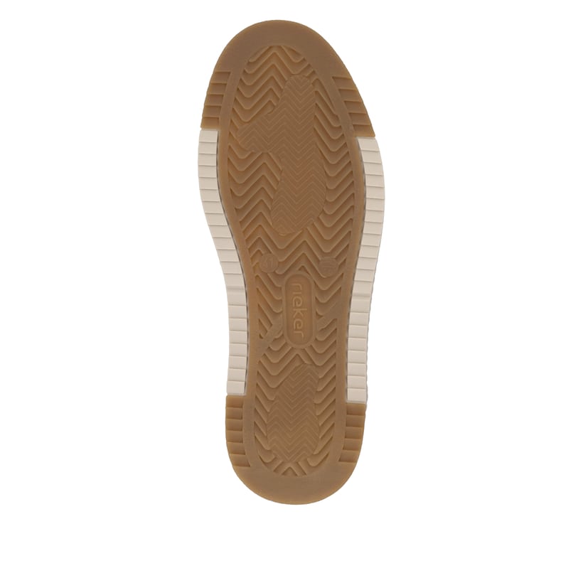 Grüne Rieker Herren Sneaker Low 17506-52 mit einer Schnürung sowie Extraweite H. Schuh Laufsohle.