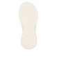 Beige vegane Rieker Damen Pantoletten V2105-60 mit einer ultraleichten Sohle. Schuh Laufsohle.