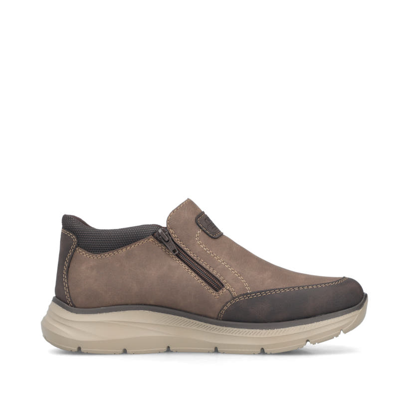 Braune Rieker Herren Kurzstiefel B1852-24 mit wasserabweisender TEX-Membran. Schuh Innenseite.