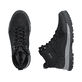 Schwarze Rieker Herren Schnürstiefel 30301-00 mit dem umdrehbaren Glacier Grip. Schuh von oben, liegend.