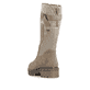 Beige Rieker Damen Hochschaftstiefel Y8153-64 aus Rauleder. Schuh von hinten.
