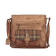 Sac à main Rieker H1340-22 marron avec fermeture éclair et poche pour téléphone portable. Face avant.