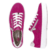 Rosane Rieker Damen Sneaker Low L59L1-31 mit einem Reißverschluss. Schuh von oben, liegend.