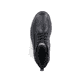 
Graphitschwarze Rieker Herren Schnürstiefel 31602-00 mit einer robusten Profilsohle. Schuh von oben