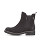 Dunkelbraune Rieker Damen Chelsea Boots Y9160-25 mit einem Reißverschluss. Schuh Außenseite.