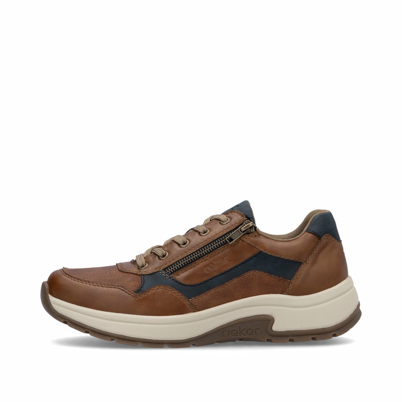 Rieker Sneaker 11001-25 Bruin Combi Wijdte H voor slechts €75 | Van Driel Schoenen