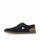 Blaue Rieker Herren Schnürschuhe B5249-14 mit der Komfortweite G 1/2. Schuh Außenseite.