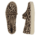 Mehrfarbige Rieker Damen Schnürschuhe L5905-91 mit angesagtem Animal-Print. Schuh von oben, liegend.