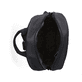 Rieker Rucksack H1655-00 in Schwarz mit mattem Finish, Innenfach und Handyfach. Geöffnet.