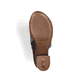 Schwarze Rieker Riemchensandaletten 64697-00 mit einem Reißverschluss. Schuh Laufsohle.