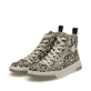 Mehrfarbige Rieker Damen Sneaker High N3903-90 mit einem Reißverschluss. Schuhpaar seitlich schräg.