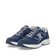 Blaue Rieker Sport Herren Sneaker Low U4201-14. Schuhpaar seitlich schräg.