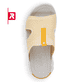 Grüne Rieker Damen Pantoletten V8403-53 mit flexibler und super leichter Sohle. Schuh Außenseite gespiegelt.