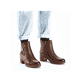Graugrüne Rieker Damen Schnürstiefel 77431-54 mit Schnürung und Reißverschluss. Schuh Innenseite