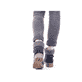 
Ozeanblaue Rieker Damen Schnürstiefel Y9131-14 mit Schnürung und Reißverschluss. Schuh am Fuß