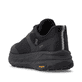 Schwarze Rieker Sport Damen Sneaker Low W4502-00. Schuh von hinten.