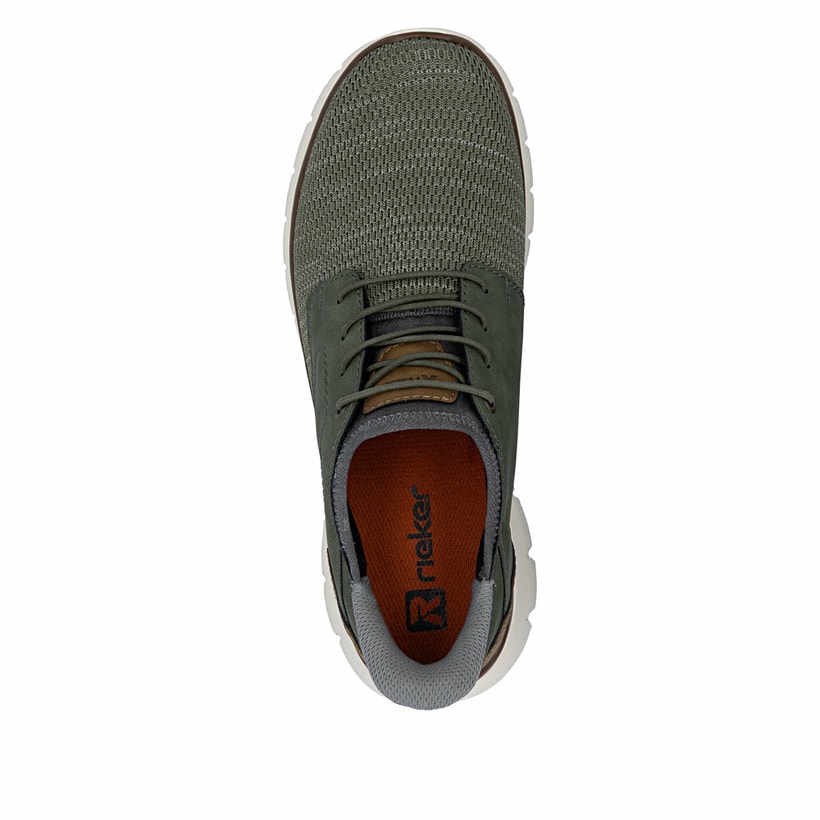 Rieker Mocassini Uomo B6658-64 Beige, Scarpe Comfort E Style Autunno/Inverno, Calzata Facile Con Tacco Stabile