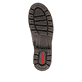 Braune Rieker Damen Schnürstiefel Y8101-25 aus Rauleder. Schuh Laufsohle.