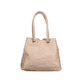 Sac à main Rieker H1021-31 rose avec détails argentés, pendentif en forme de cœur et fermeture éclair. Côté gauche.