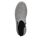 Chelsea Boots Rieker grises pour femme N2553-40 avec fermeture éclair. Semelle extérieure de la chaussure.