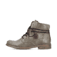 
Graugrüne Rieker Damen Schnürstiefel 77431-54 mit Schnürung und Reißverschluss. Schuh Außenseite