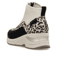 Mehrfarbige Rieker Damen Sneaker High N9362-90 mit einem Reißverschluss. Schuh von hinten.