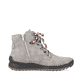 Mondgraue Rieker Damen Schnürstiefel 51544-64 mit einer schockabsorbierenden Sohle. Schuh Innenseite