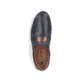 Blaue Rieker Herren Slipper 11962-14 mit einem Gummizug sowie Komfortweite G 1/2. Schuh von oben.