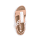 Orangene Rieker Damen Trekkingsandalen 64051-38 mit ultra leichter Sohle. Schuh von oben.