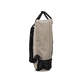 Rieker Damen Rucksack H1530-62 in Sandbeige-Schwarz aus Kunstleder mit Reißverschluss. Rucksack rechtsseitig.