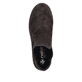Dunkelbraune Rieker Damen Chelsea Boots 79265-25 aus Rauleder mit einem Gummizug. Schuh von oben.